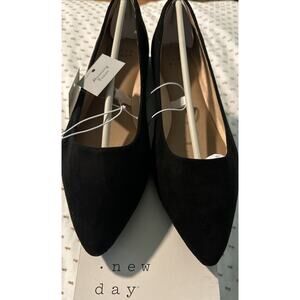 A New Day Corinna Flats Size 10 Black Memory Foam